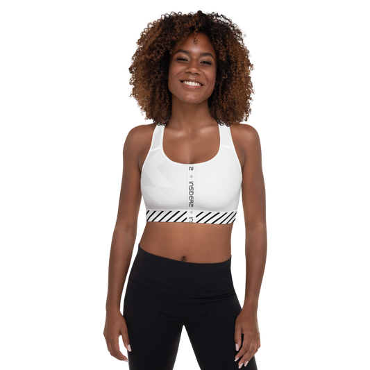 INSIDERZ Padded Sports Bra White