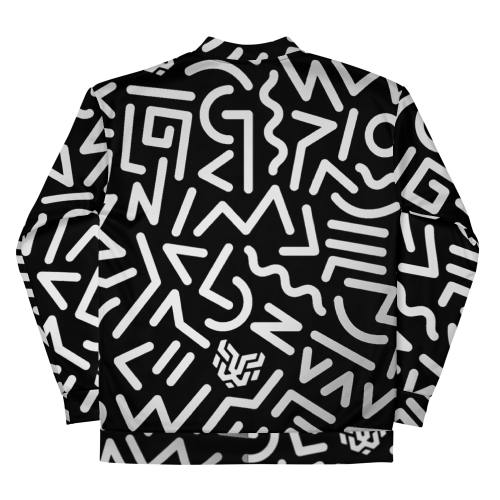Glyph Unisex Bomber Jacket