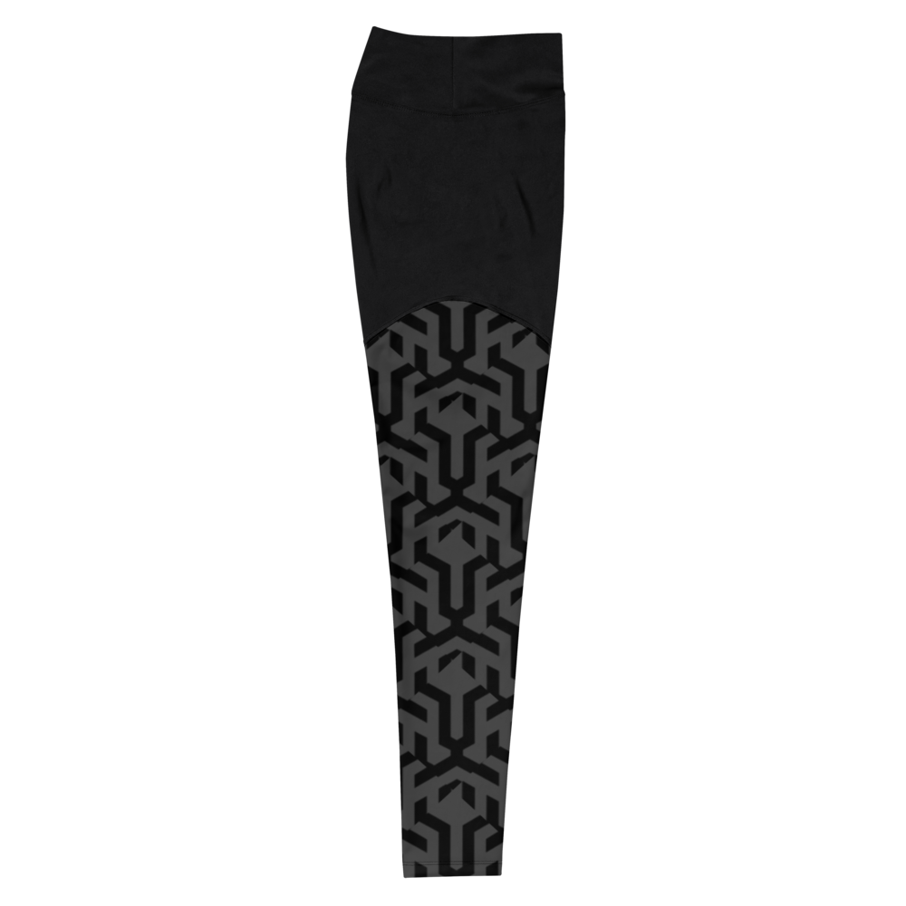 Leo Premium Sports Leggings Black
