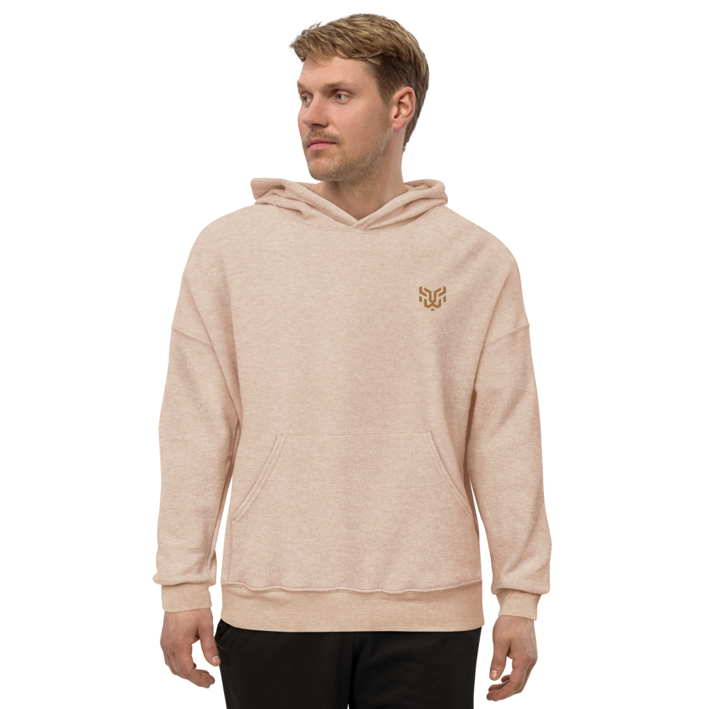 Leo Unisex sueded fleece hoodie