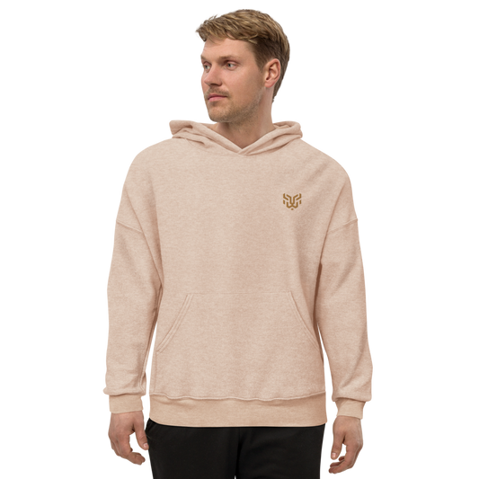 Leo Unisex sueded fleece hoodie