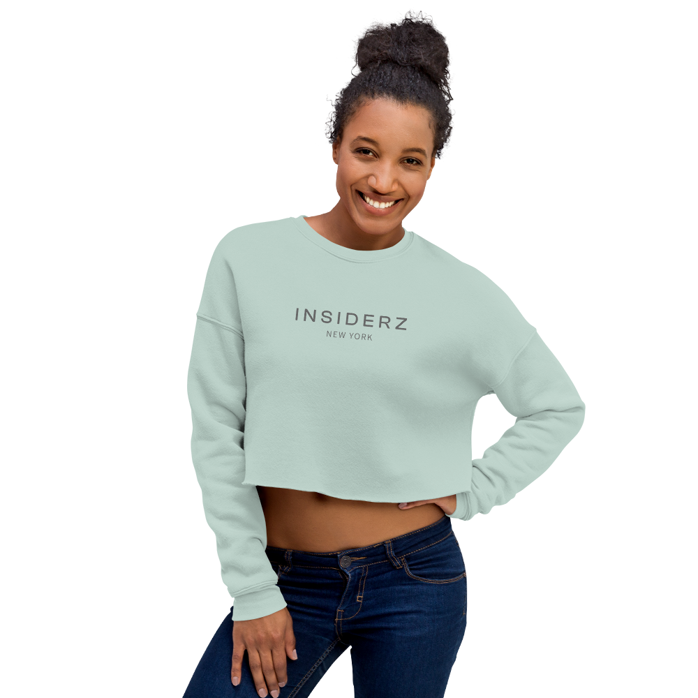 INZI Crop Sweatshirt Dusty Blue