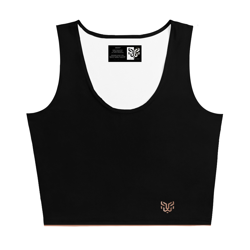 INZ Crop Top with Bronze bar