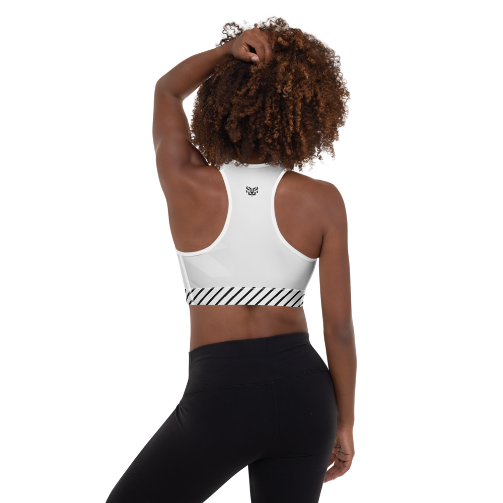 INSIDERZ Padded Sports Bra White