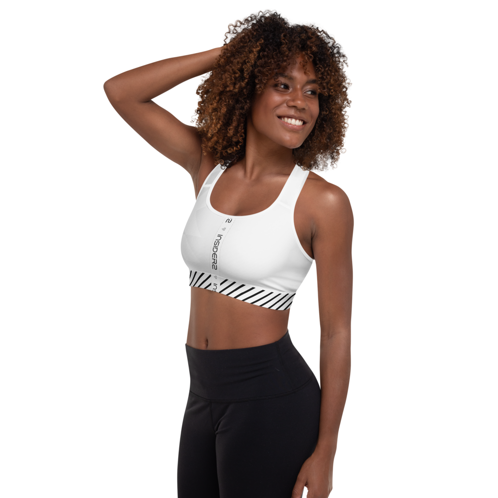 INSIDERZ Padded Sports Bra White