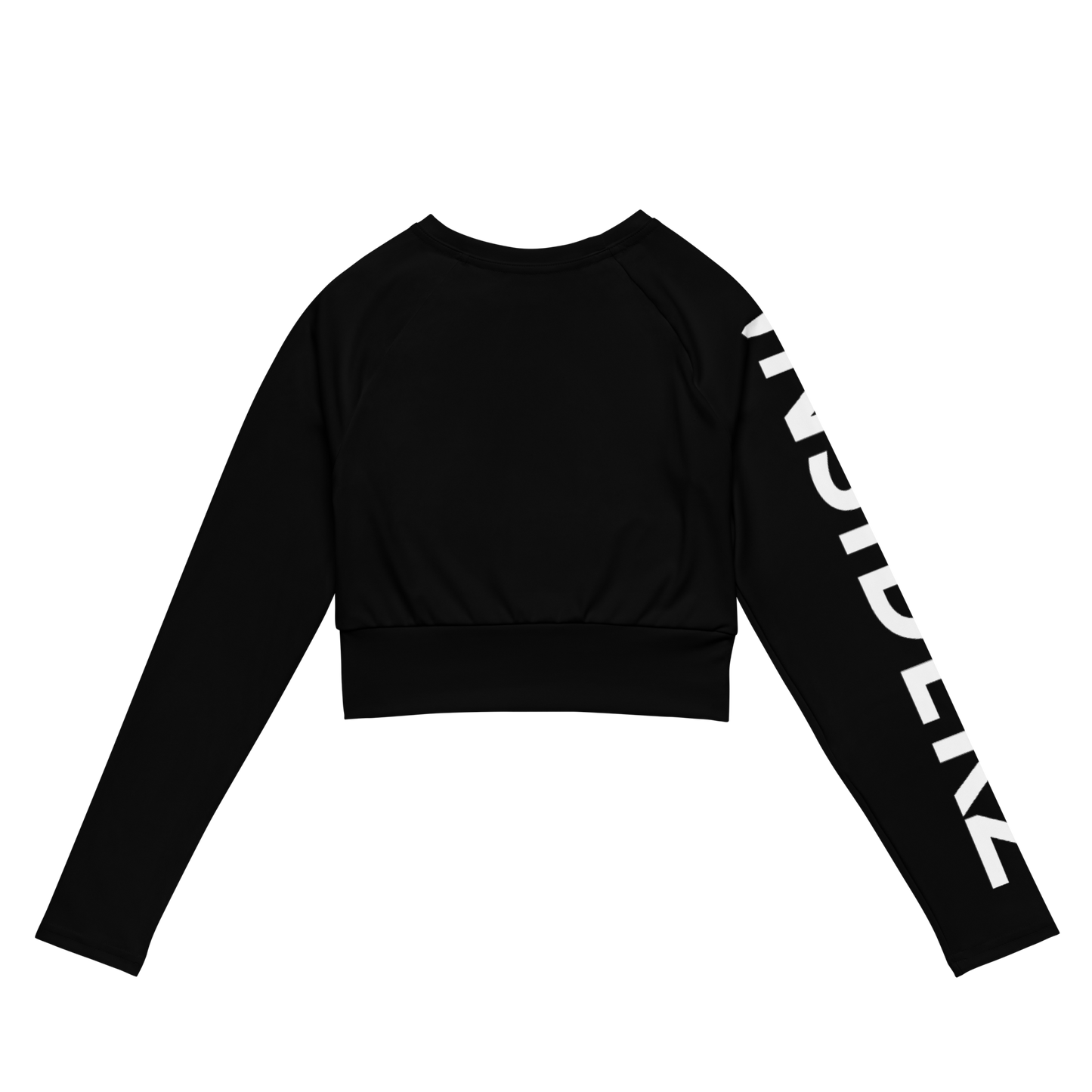 Leo long-sleeve crop top