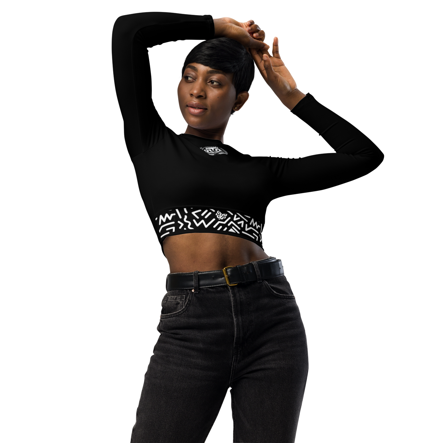 Leo Tribe Collection long-sleeve crop top