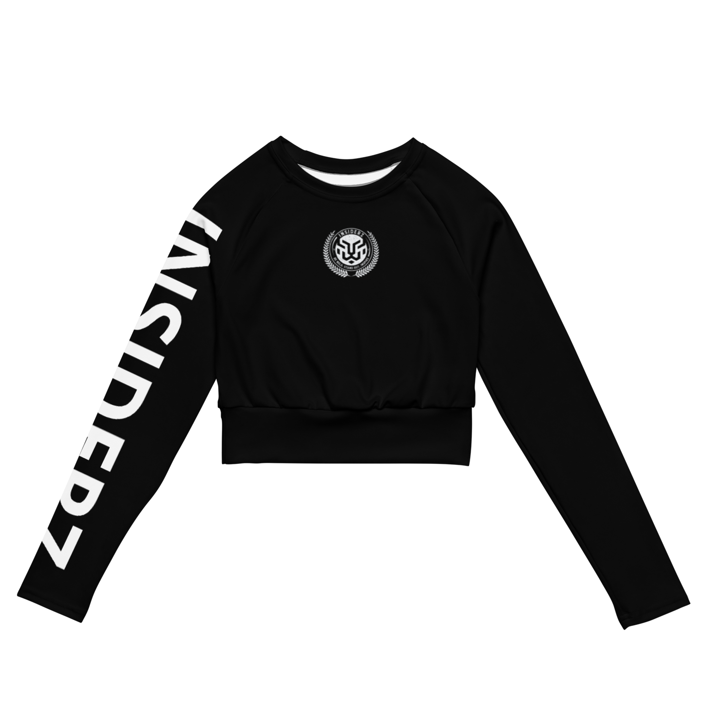 Leo long-sleeve crop top