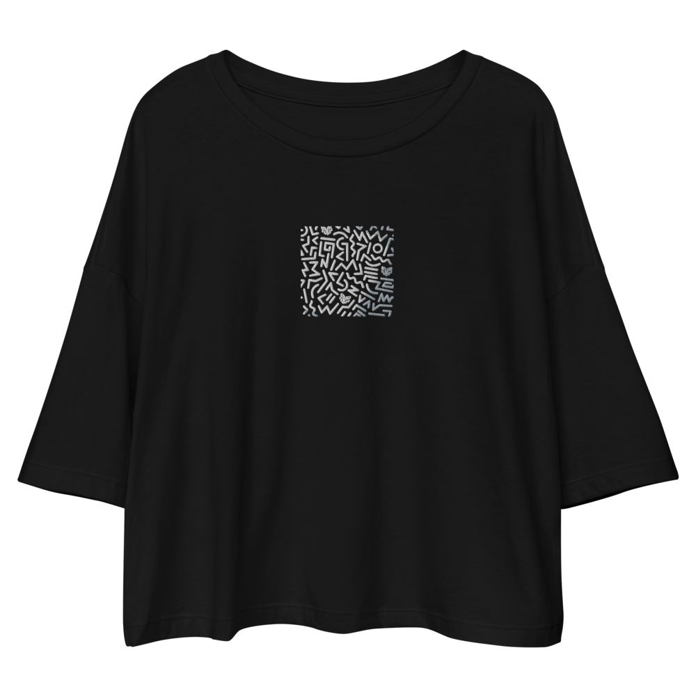 Tribe Loose Drop Shoulder Crop Top II