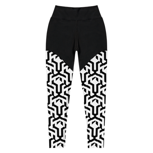 Leo Premium Sports Leggings White