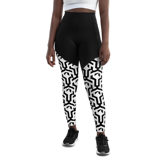 Leo Premium Sports Leggings White