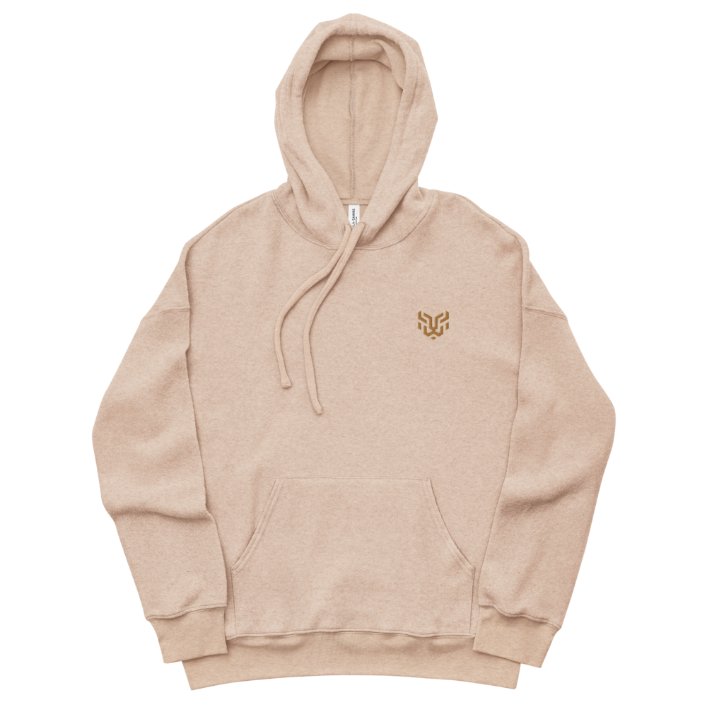 Leo Unisex sueded fleece hoodie