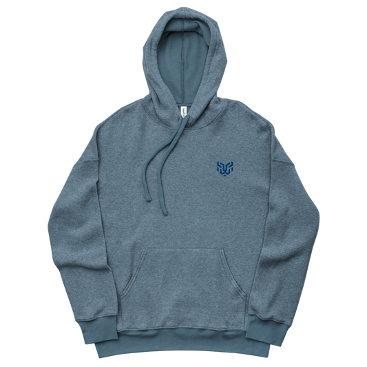 Leo Unisex sueded fleece hoodie