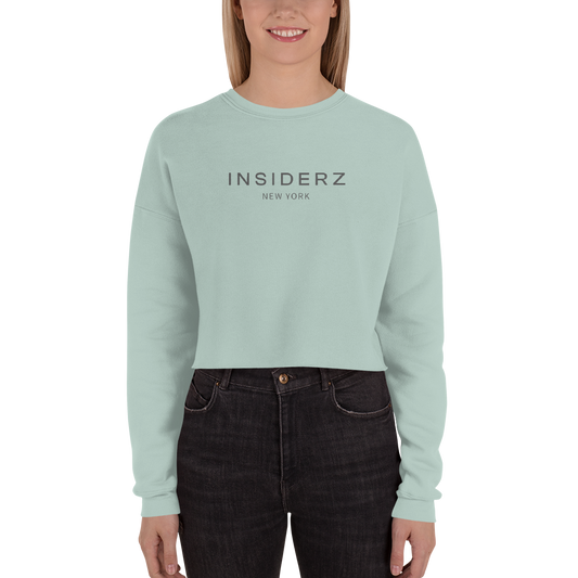 INZI Crop Sweatshirt Dusty Blue